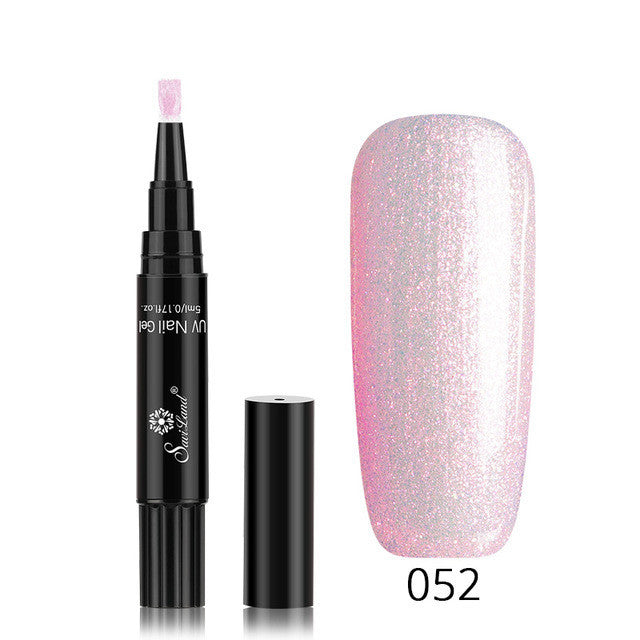 3 In 1 Gel Nail Varnish Pen Glitter One Step Nail Art Gel Polish Hybrid 3 In 1 Gel Nail Varnish Pen Glitter One Step Nail Art Gel Polish Hybrid
